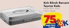 KEK BÖREK BORCAM TAŞIMA KABI 43X29X10 CM fiyat ve kampanya bilgisi